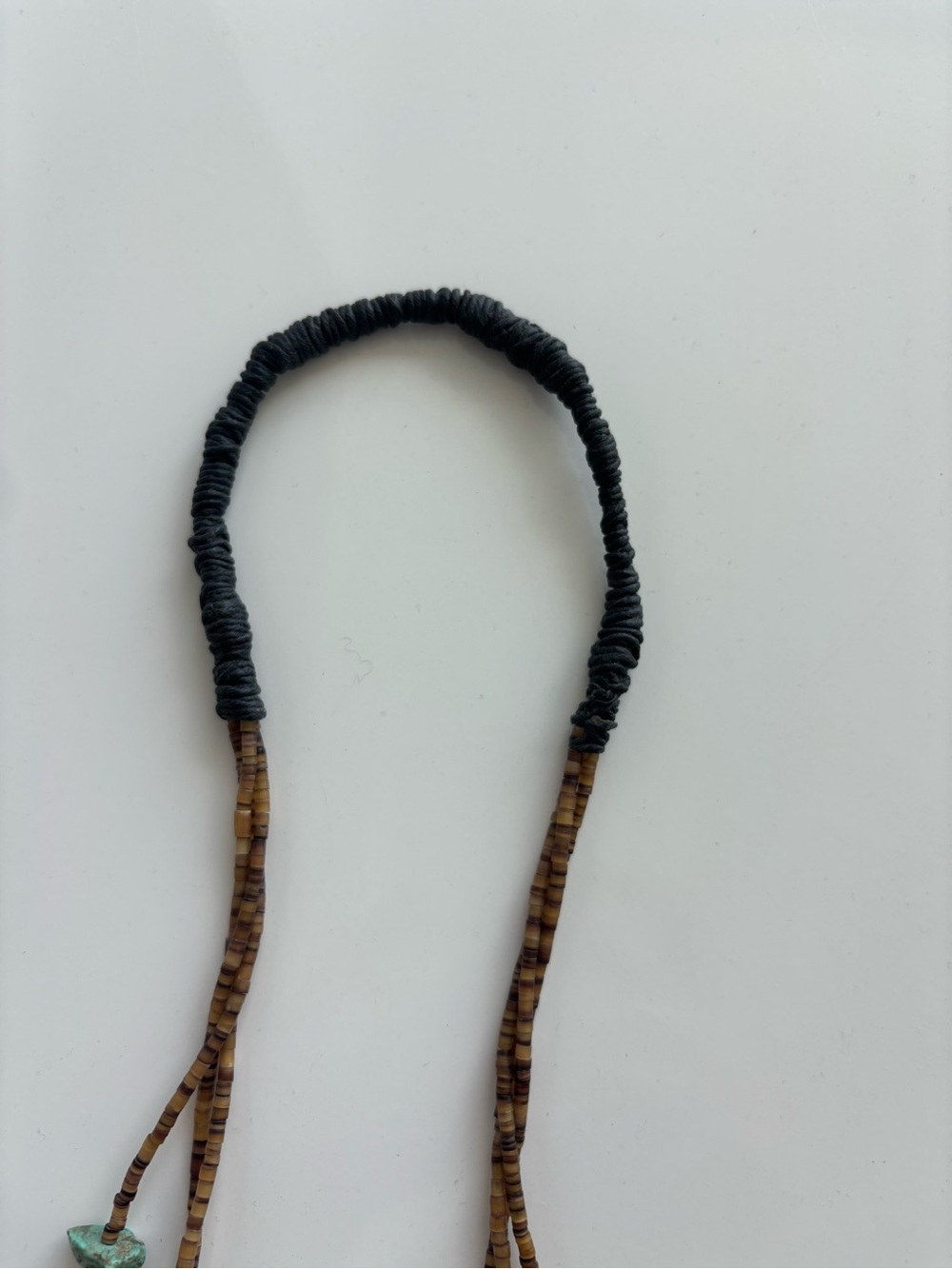 Vintage Native American 3 Strand Turquoise Nugget Heishi Necklace 32” - Picture 10 of 11